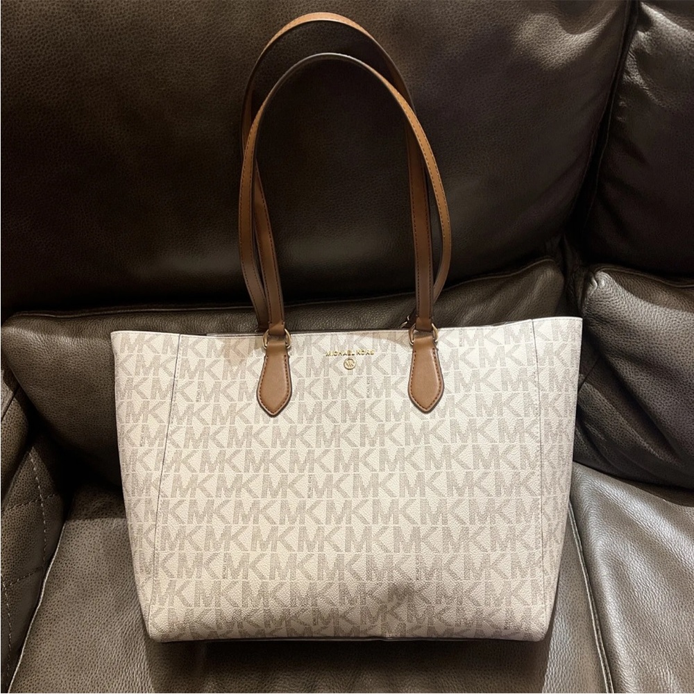Michael Kors Kimberly LG 3 in 1 tote Vanilla/Lugg